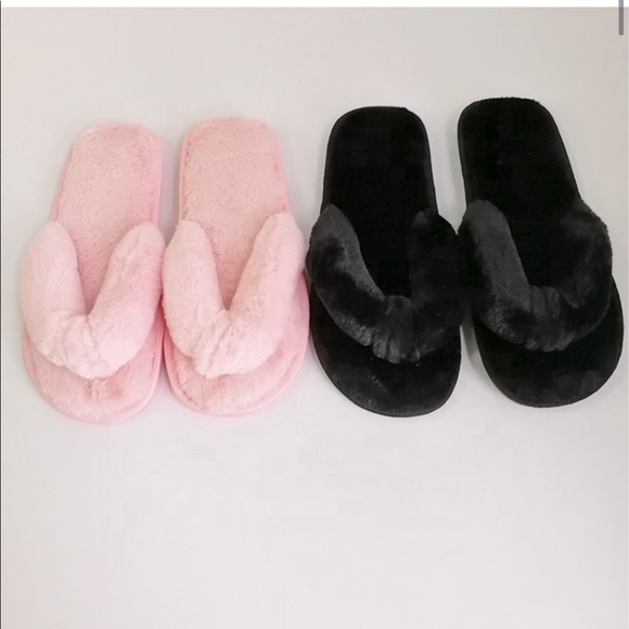 Fur Thong Slippers - Picture 7 of 8